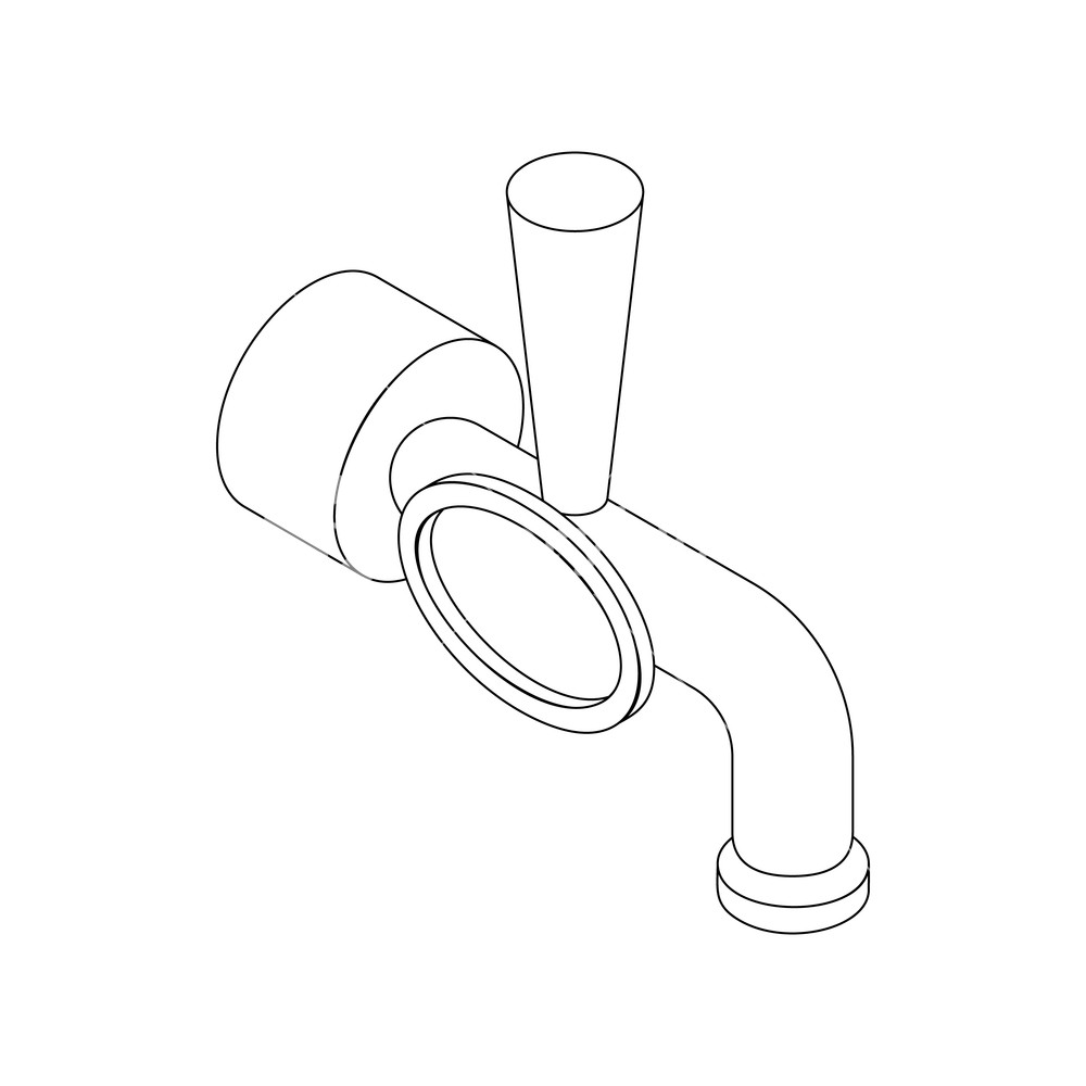 1000x1000 Beer Tap Icon In Isometric Style On A White Background Royalty