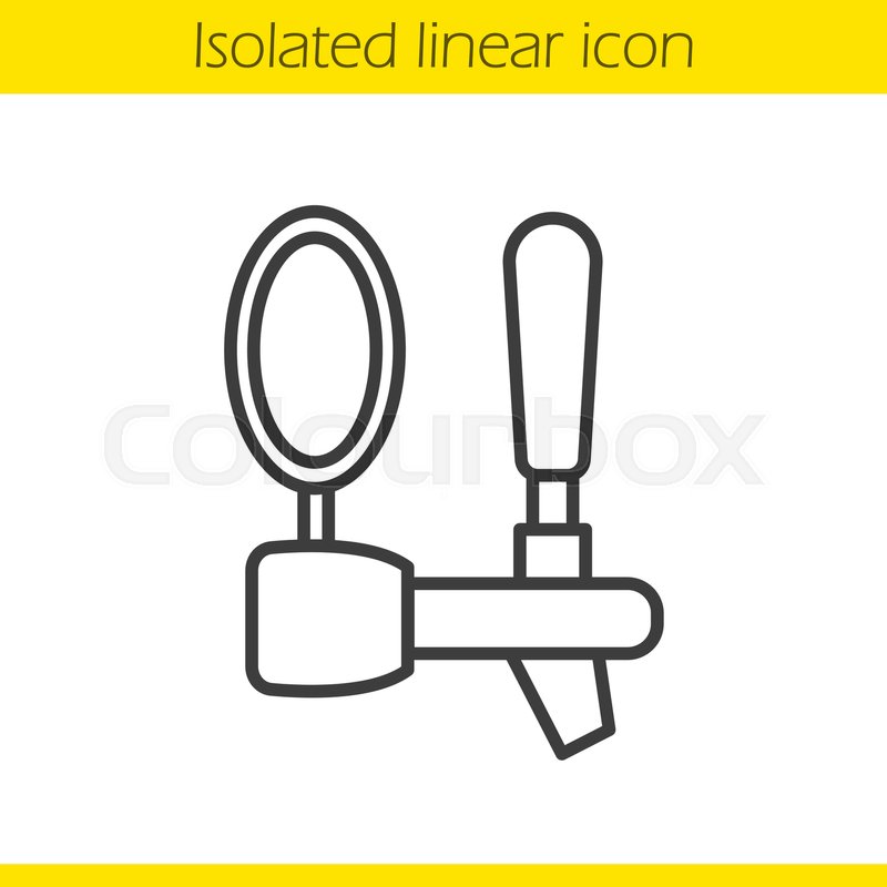 800x800 Beer Tap Linear Icon Thin Line Stock Vector Colourbox