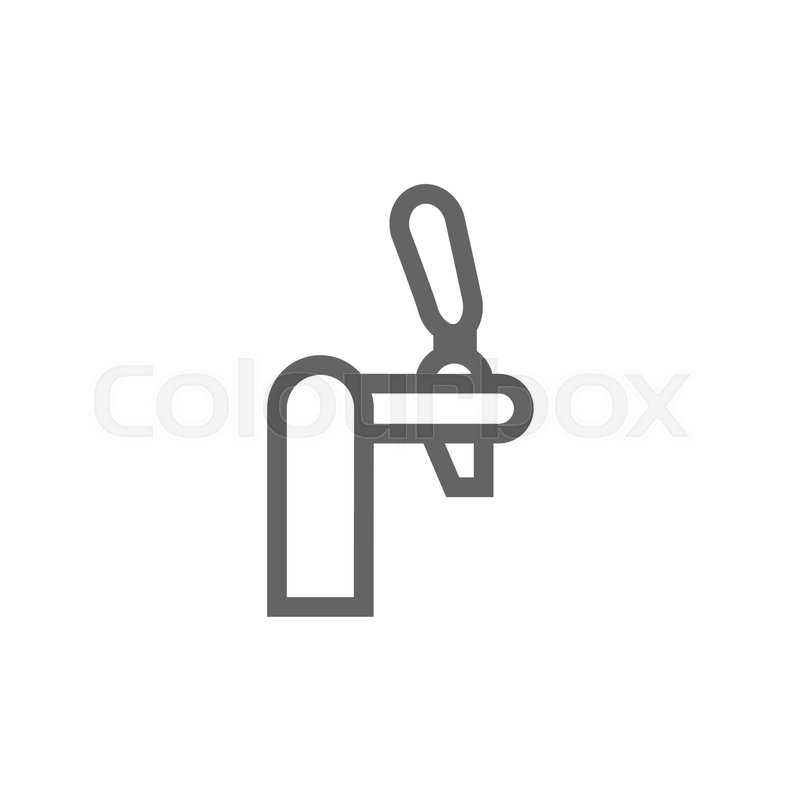 800x800 Simple Beer Tap Line Icon Symbol And Stock Vector Colourbox