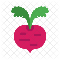 256x256 Beet Icon Of Flat Style