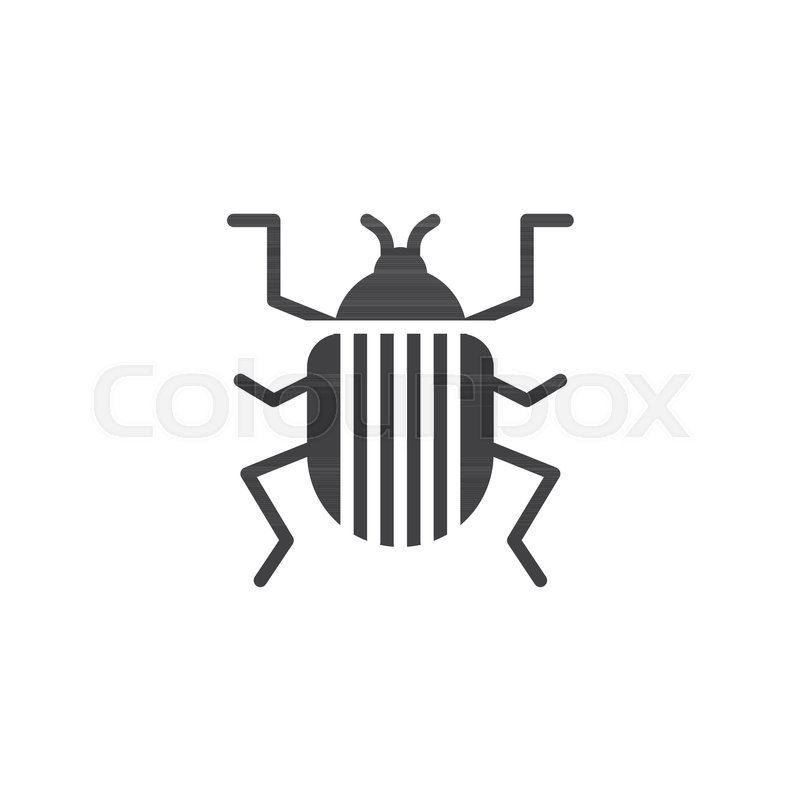800x800 Colorado Beetle Icon Vector, Filled Stock Vector Colourbox