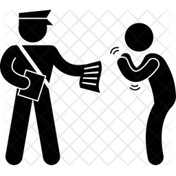 256x256 Begging Icon Of Glyph Style