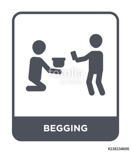 430x500 Begging Icon Vector Stock Image And Royalty Free Vector