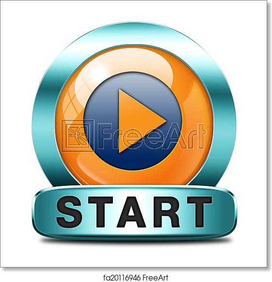 Free Art Print Of Start Icon Start Or Begin The Game Movie 561x581 Free Art Print Of Start Icon Start Or Begin The Game Movie