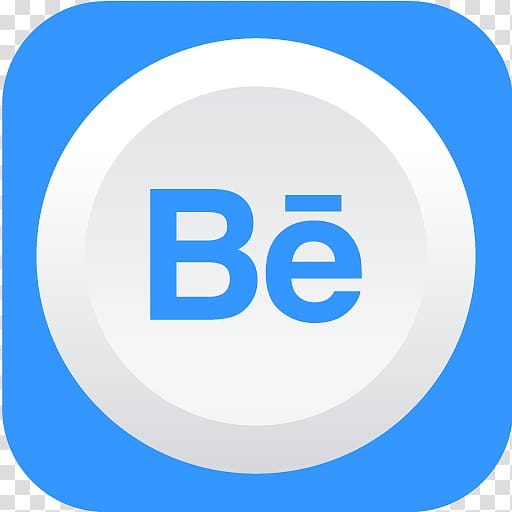 512x512 Blue Computer Icon Area Text, Behance Transparent Background Png