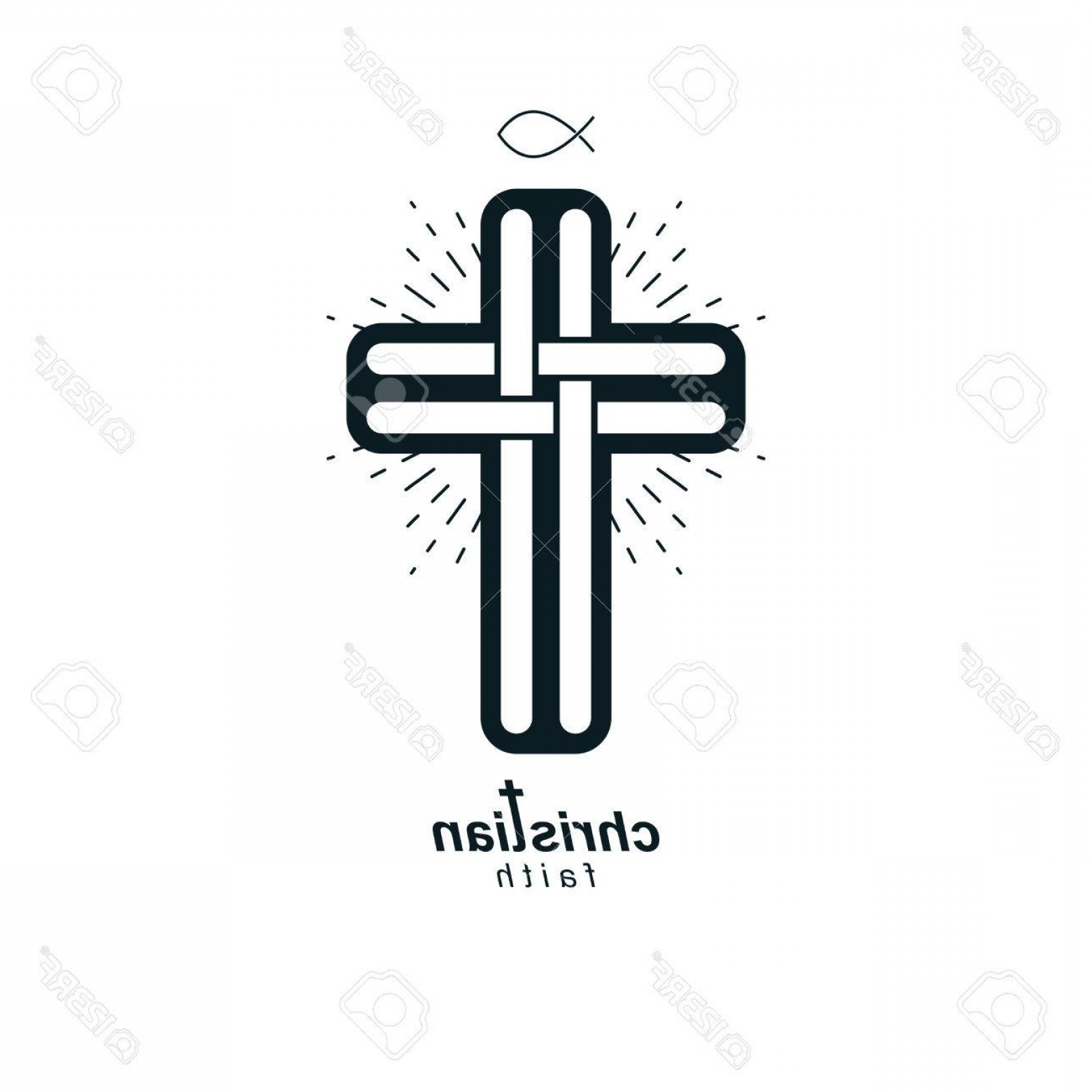 1560x1560 Photostock Vector Christian Cross True Belief Vector Religion