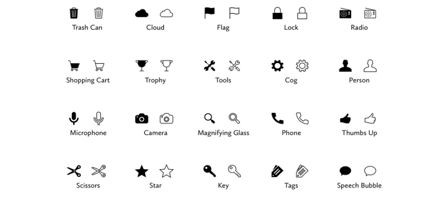 900x400 Hollow Icon Vs Solid Icon Which Is More Friendly For Recognizing