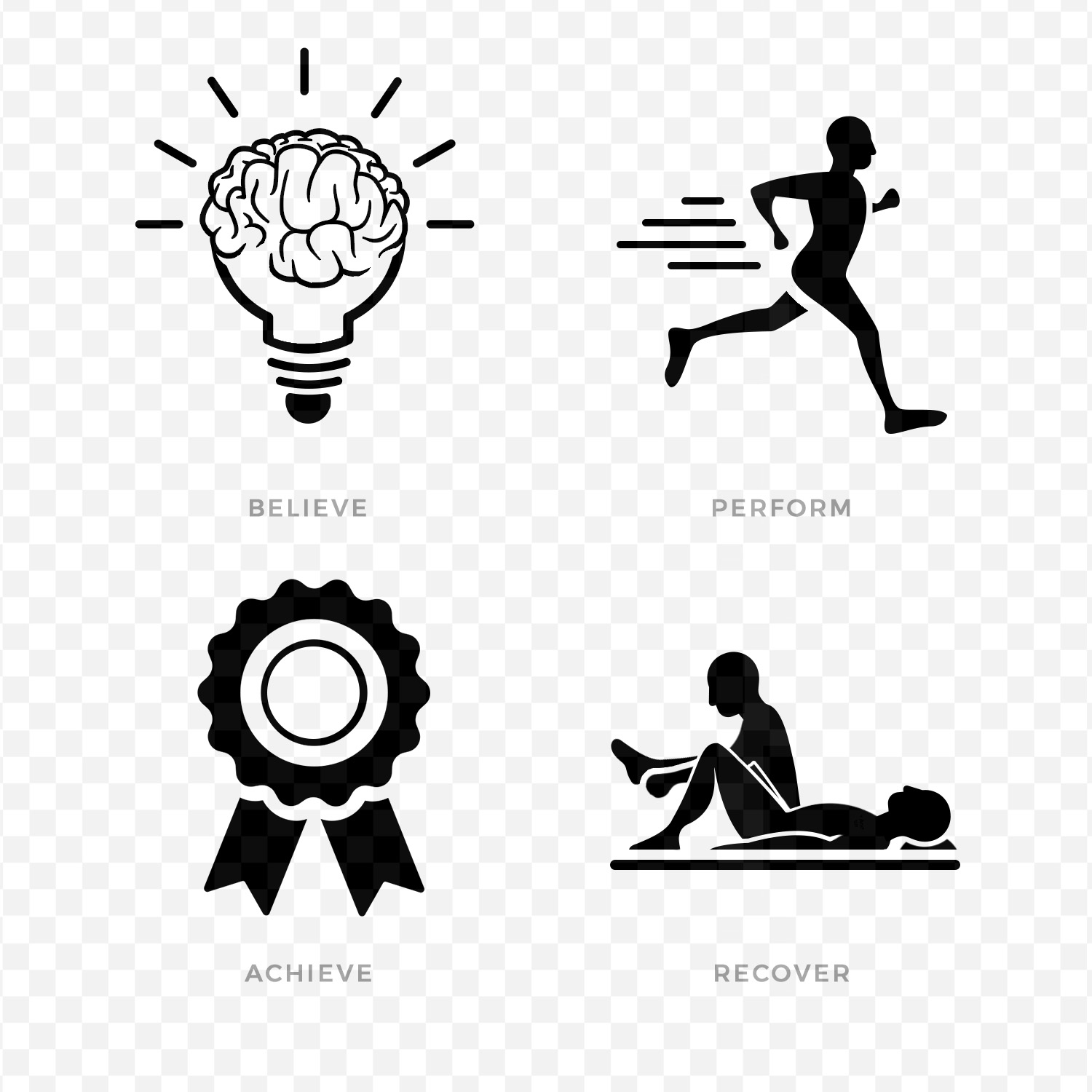 1500x1500 Human Integrated Performance Needs Flat Icon Designs For Company