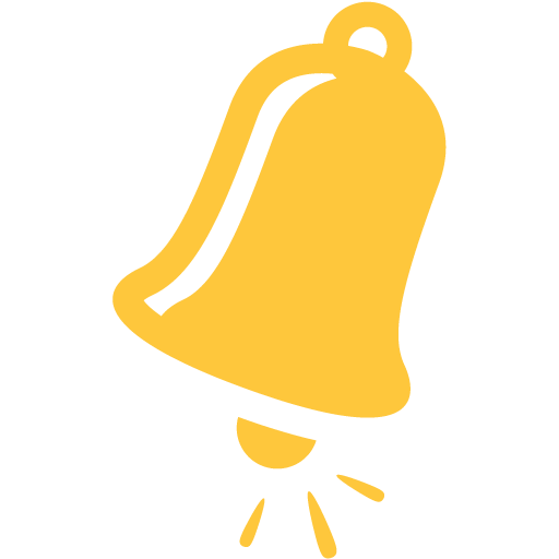 512x512 Yellow Bell Icon Png Image