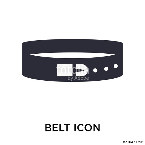 500x500 Belt Icon On White Background Modern Icons Vector Illustration