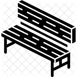 256x256 Bench Icon Of Glyph Style