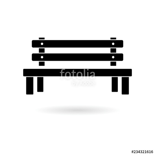 500x500 Black Bench Icon Or Logo Stock Photo And Royalty Free Images