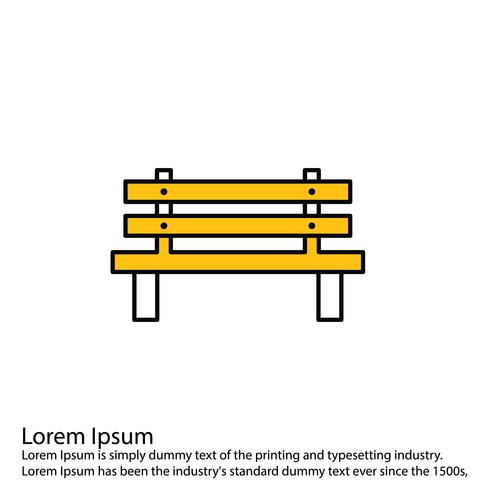 490x490 Vector Bench Icon