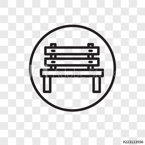 500x500 Bench Icons Isolated On Transparent Background Modern