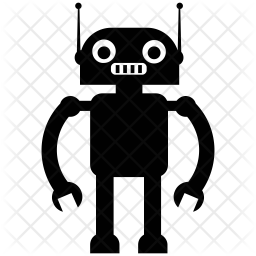 256x256 Bender Robot Icon Of Glyph Style