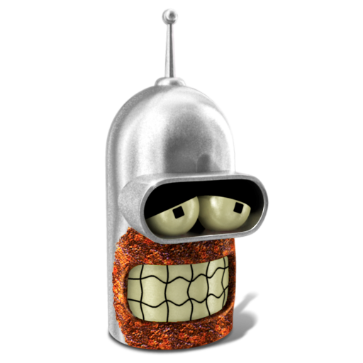 512x512 Bender, Futurama, Robot Icon