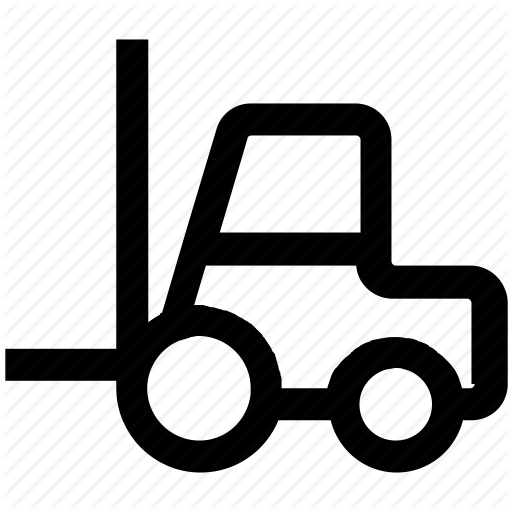 512x512 Bendy Truck, Counterbalanced Truck, Fork Truck, Forklift Truck