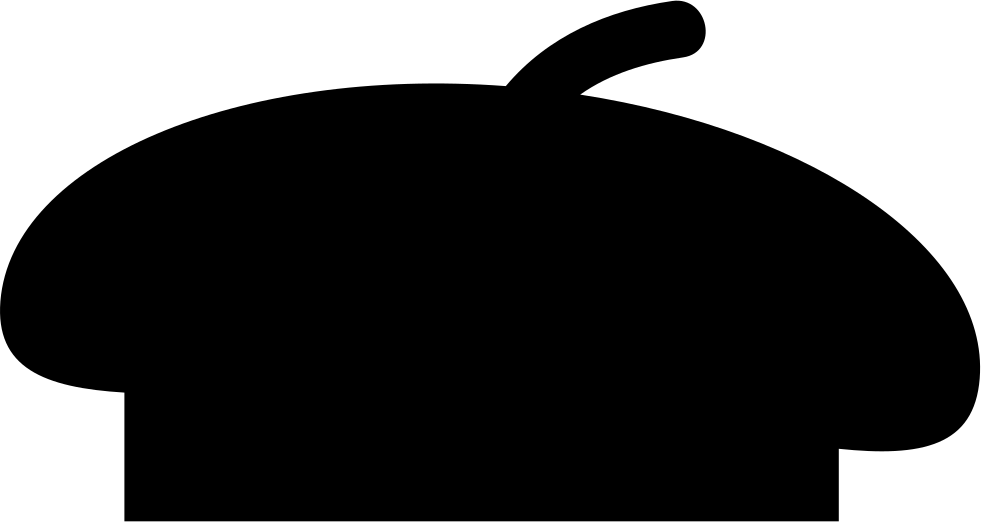 981x522 Beret Black Shape Png Icon Free Download