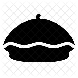 256x256 Beret Icon Of Glyph Style