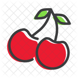 256x256 Berry Icon Of Colored Outline Style