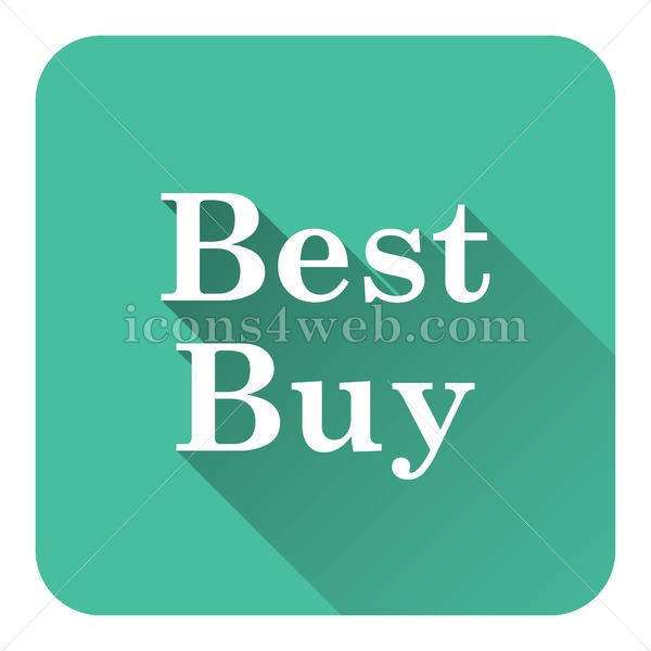 600x600 Best Buy Flat Icon With Long Shadow Vector