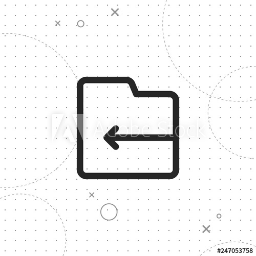 500x500 From The Folder Icon, Vector Best Line Icon