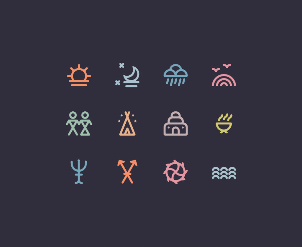 1024x836 Free Camping Vector Icon Sets