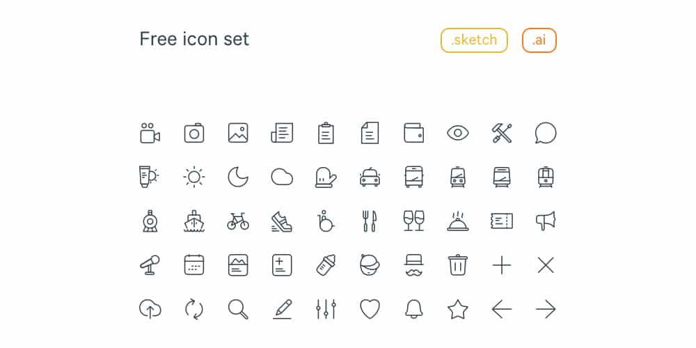 1000x500 Best Free Icon Sets
