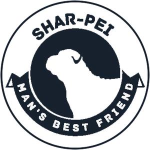 300x300 Pure Breed Puppy Dog Silhouette With Man's Best Friend Banner Icon