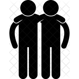 256x256 Best Friend Icon Of Glyph Style