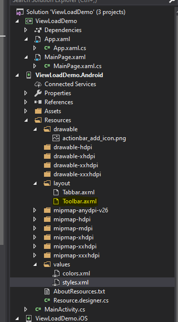 356x643 Changing Background And Overflow Icon Color In Xamarin Forms