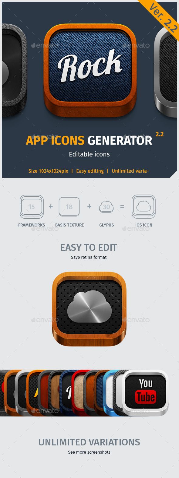 590x1570 App Icon Generator Fully Customisable Set Of Icons