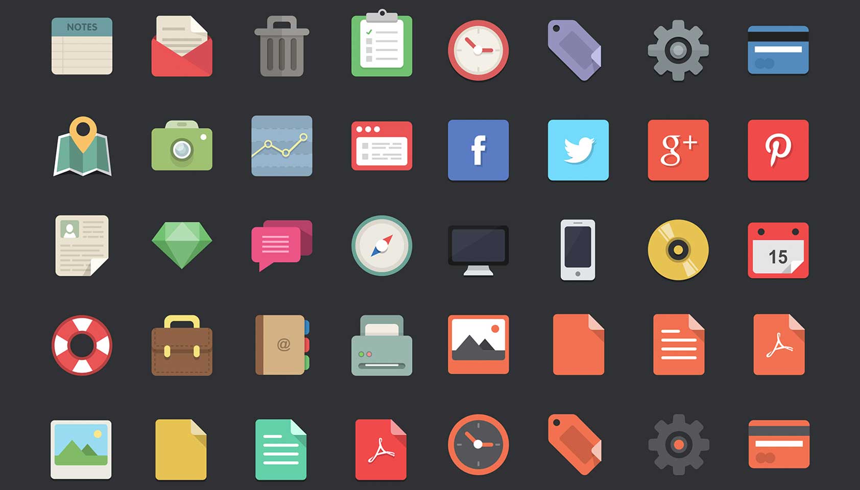 1684x960 Free Download Flat Designer Icons Webdesigner Depot