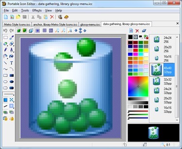 375x308 Portable Icon Editor