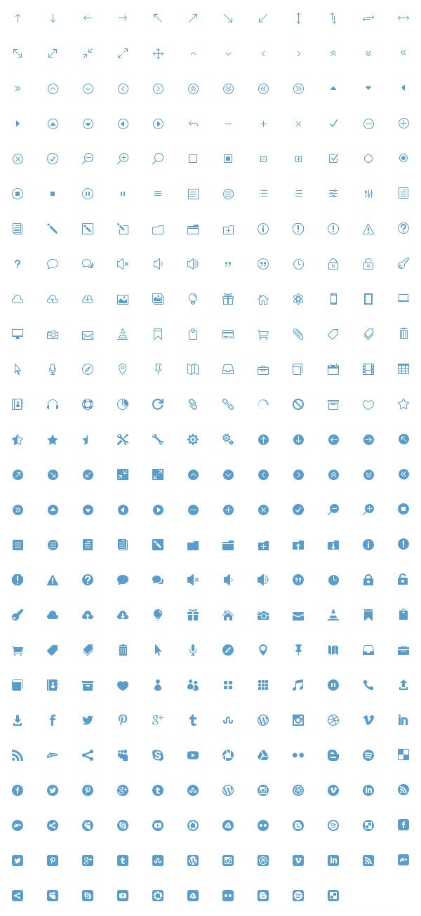 600x1305 The Elegant Icon Font Of The Best Free Icons For The Modern