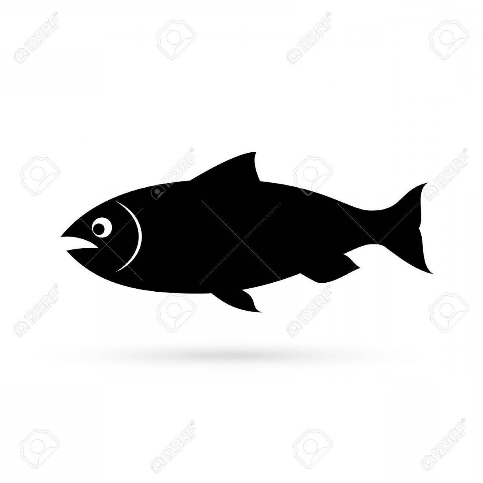 1560x1560 Best Free Salmon Fish Silhouette Vector Icon Library Soidergi