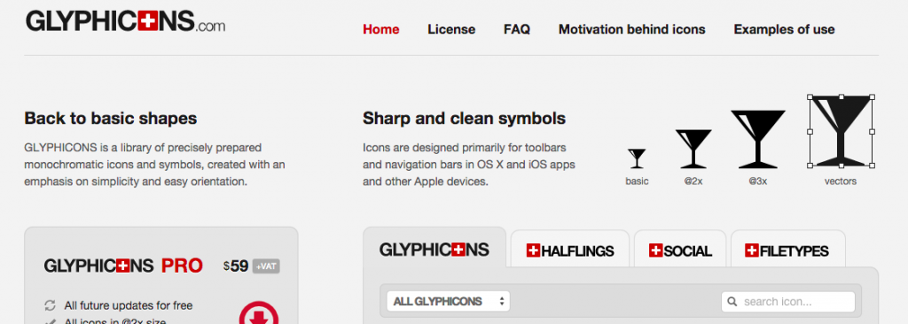 1024x366 Best Glyph Icon Libraries