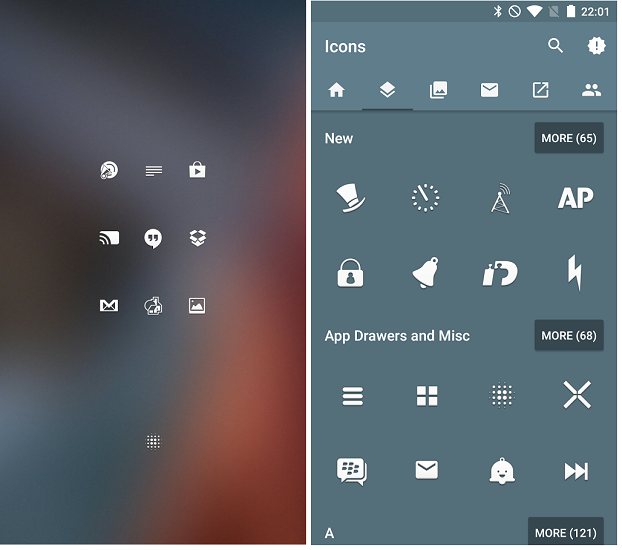 622x550 Best Android Icon Packs Your Phone Needs For Ultimate