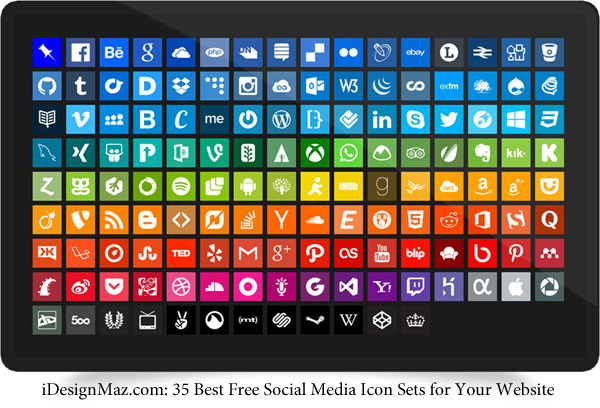 600x408 Best Free Social Media Icon Sets For Your Website