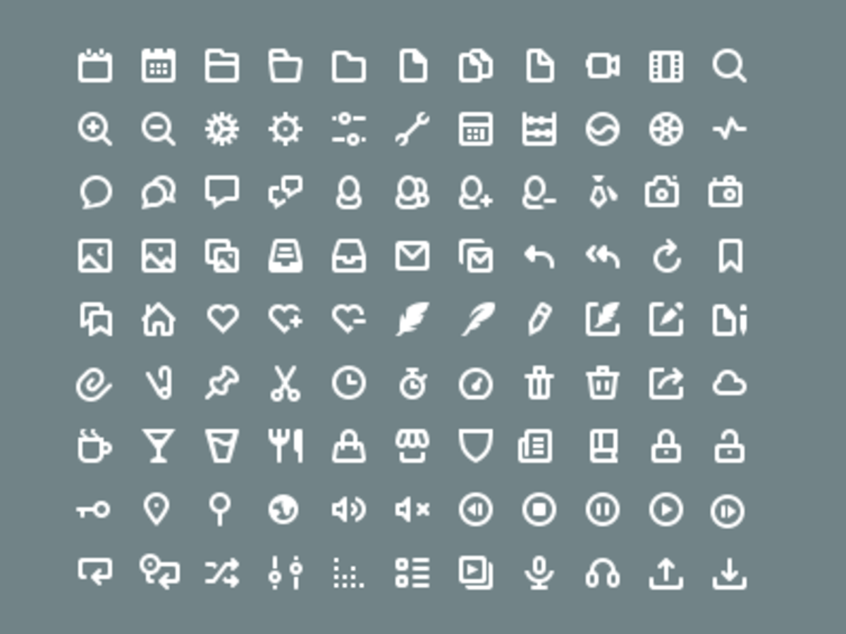 1200x900 Best Free Minimal Icon Sets
