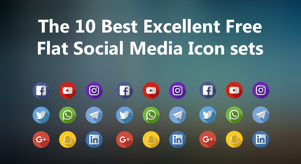 1024x559 The Best Excellent Free Flat Social Media Icons Sets For Web