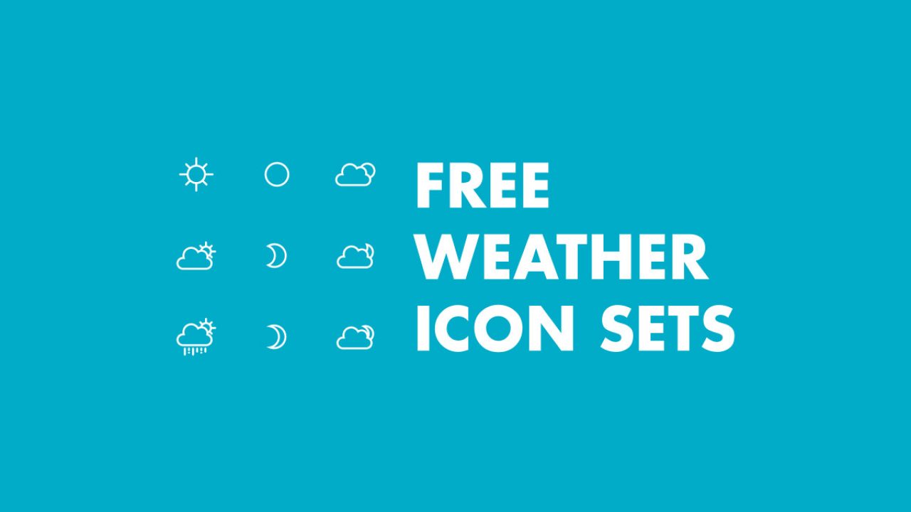 1280x720 The Best Free Weather Vector Icon Sets
