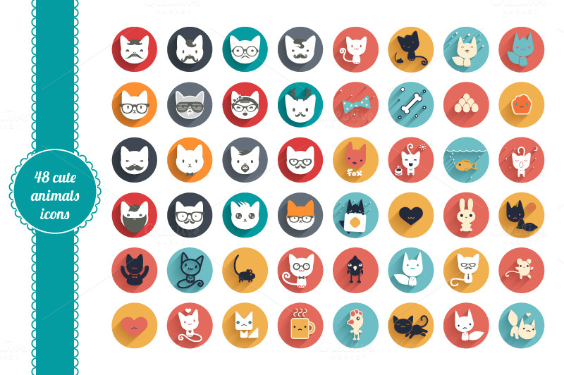 800x532 Of The Best Cute Icon Sets For Your Design Needs