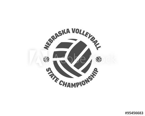 500x400 Volleyball Label, Badge, Logo And Icon Sports Insignia Best