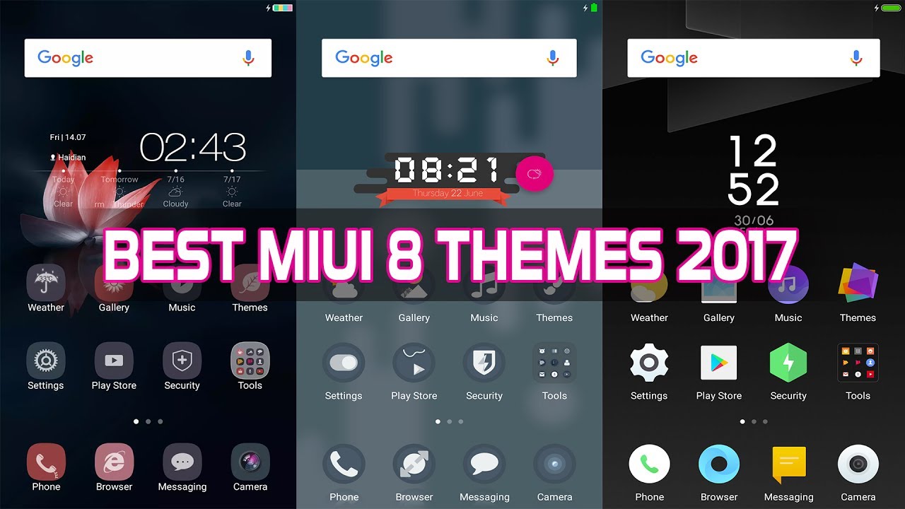 1280x720 Top Best Miui Themes Iconsflat Status Barcool