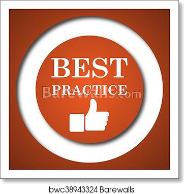 362x382 Best Practice Icon, Art Print Barewalls Posters Prints