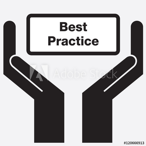 500x500 Hand Showing Best Practice Sign Icon Vector Illustration