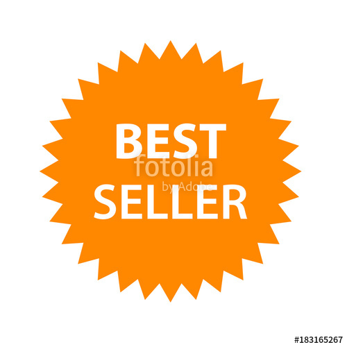 500x500 Best Seller Label, Sticker Badge Flat Icon Stock Photo