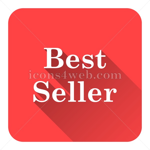 600x600 Best Seller Flat Icon With Long Shadow Vector