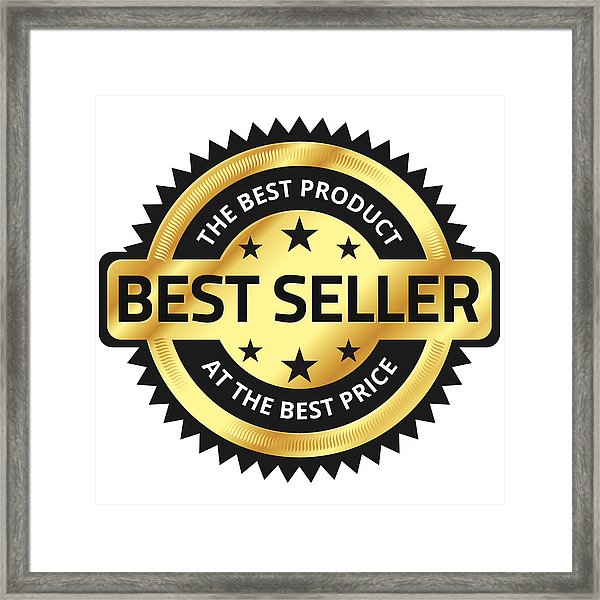 600x600 Best Seller Icon Framed Print